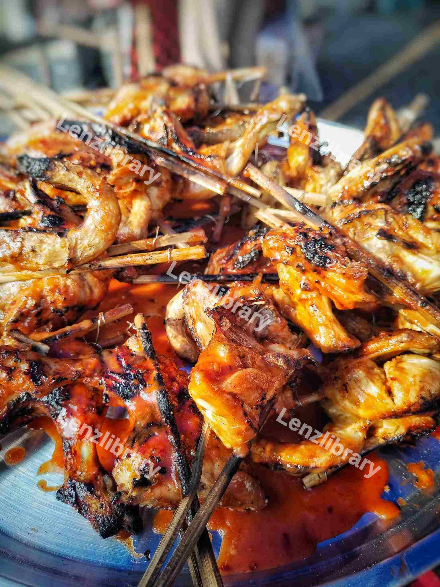 Hot barbecue chicken